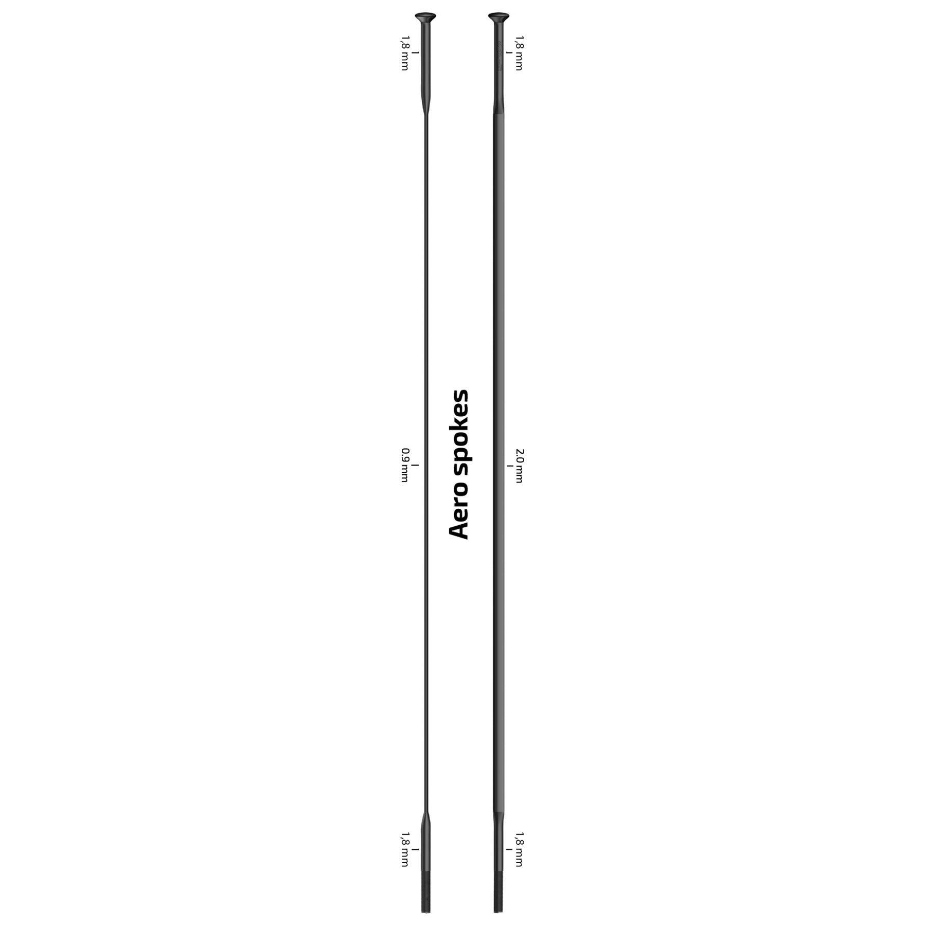 Sapim spoke CX-Super J-Bend/Straight Pull