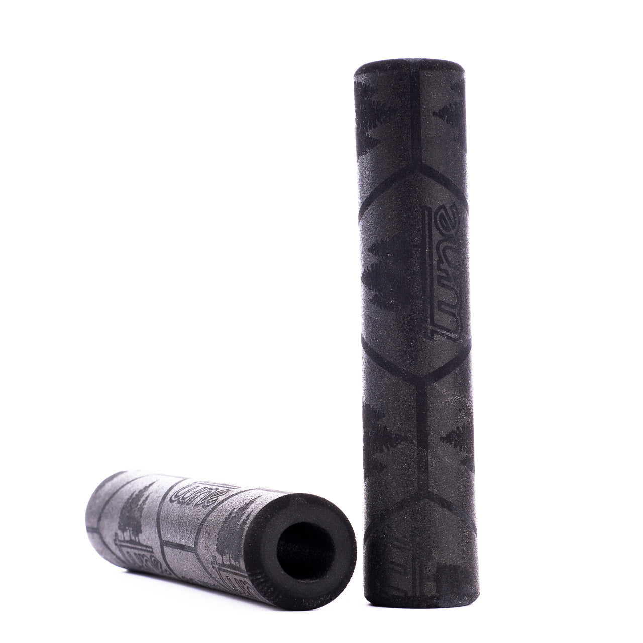 Poignées de guidon en silicone Angriff, 2 paires, 130 mm de long, 75 g, noires
